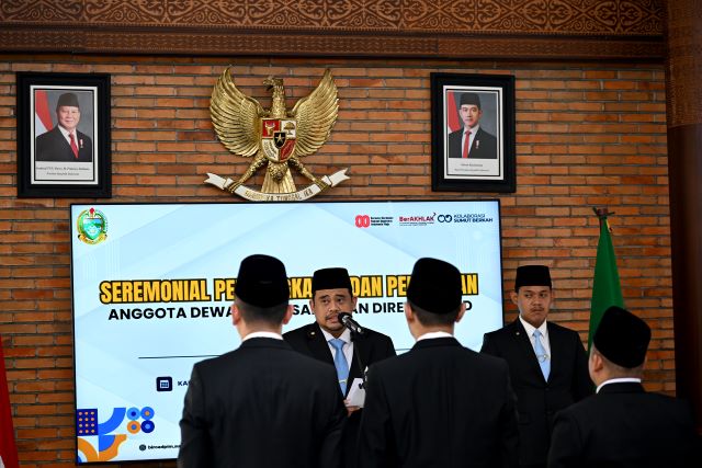 Gubernur Sumut, Bobby Nasution, lantik Direksi dua BUMD