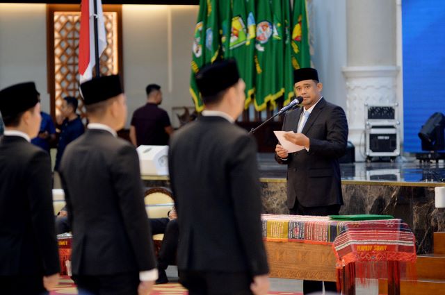 Gubernur Sumut, Bobby Nasution, lantik pejabat administrator dan pengawas Pemprov Sumut