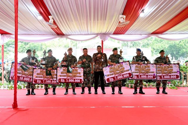 Gubernur Sumut, Bobby Nasution, pada HUT ke 75 Kodam I BB