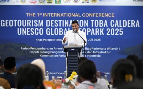 Gubernur Sumut, Bobby Nasution, pada International Conference di Danau Toba