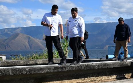 Gubernur Sumut, Bobby Nasution, tinjau resorvir Perumda Tirtanadi Cabang Samosir