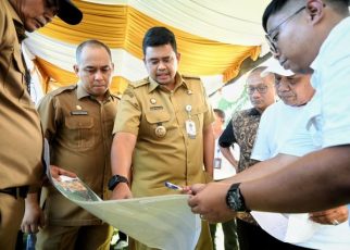 Gubernur Sumut, Bobby Nasution, tinjau waduk Tanjung Pura