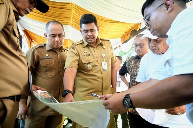 Gubernur Sumut, Bobby Nasution, tinjau waduk Tanjung Pura