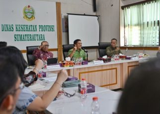 Sekdaprov Sumut, Togap Simanunsong, berkunjung ke Dinkes Sumut