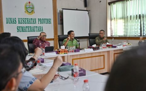 Sekdaprov Sumut, Togap Simanunsong, berkunjung ke Dinkes Sumut