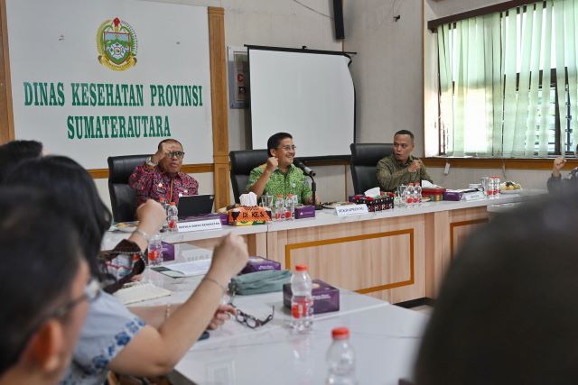 Sekdaprov Sumut, Togap Simanunsong, berkunjung ke Dinkes Sumut