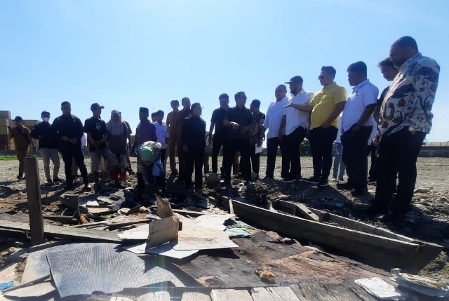 Sidak Komisi I dan IV soal penimbunan paluh di Belawan