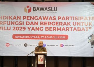 Wakil Gubernur Sumut, Surya, pada Kick off Bawaslu