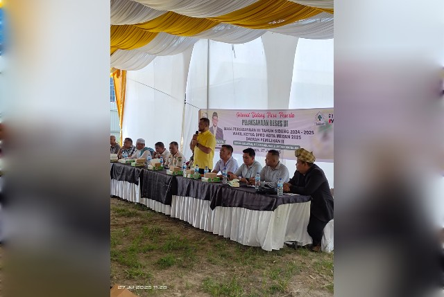 Wakil Ketua DPRD Medan, Hadi Suhendra, gelar Reses III di Belawan