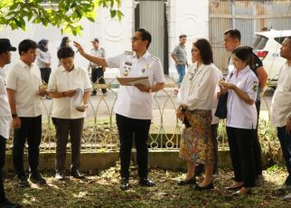 Wali Kota Medan, Rico Tri Putra Bayu Waas, tinjau taman hening di Medan Petisah