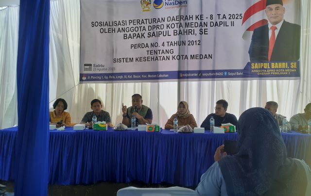 Anggota DPRD Medan Fraksi NasDem, Saipul Bahri, gelar Sosper VIII TA 2025 di Medan Labuhan 2