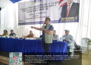 Anggota DPRD Medan Fraksi NasDem, Saipul Bahri, gelar Sosper VIII TA 2025 di Medan Labuhan