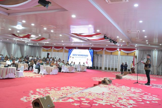 Gubernur Sumut, Bobby Nasution, pada Rakor bersama BPS