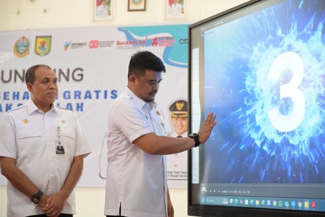 Gubernur Sumut, Bobby Nasution, resmikan pemeriksaan kesehatan sekolah