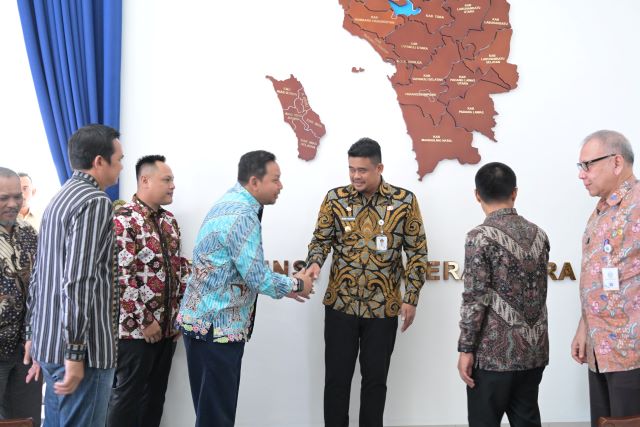 Gubernur Sumut, Bobby Nasution, terima kunjungan GM PT PLN Sumut 1
