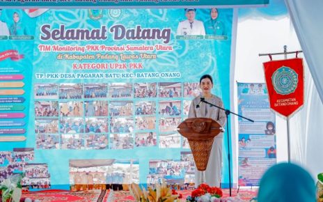 Ketua TP PKK Sumut, Kahiyang Ayu, melakukan monitoring di Kabupaten Paluta