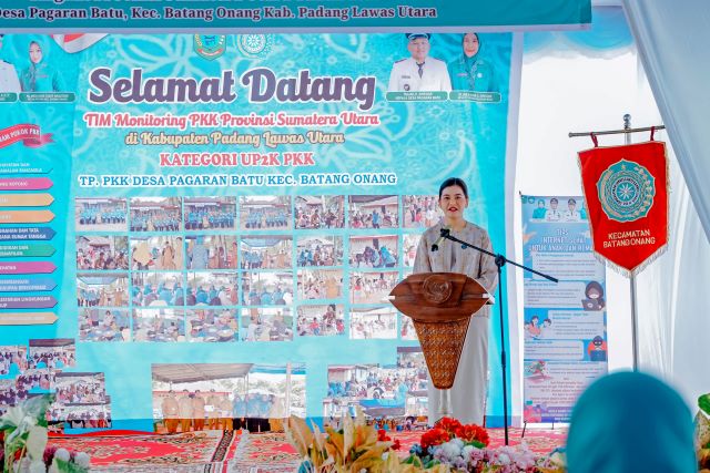 Ketua TP PKK Sumut, Kahiyang Ayu, melakukan monitoring di Kabupaten Paluta
