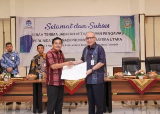 Sekdaprov Sumut, Togap Simangunsong, pimpinan Sertijab Dewan Pengawas Tirtanadi