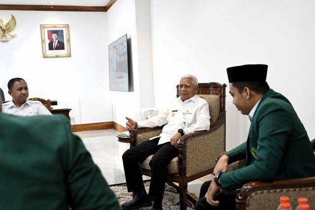 Wakil Gubernur Sumut, Surya, menerima audiensi Pengurus Al Washliyah Asahan