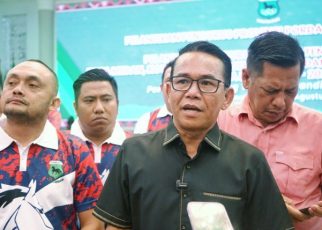 Wakil Wali Kota Medan, Zakiyuddin Harahap, beri keterangan usai pelantikan Pordasi di Kantor Gubernur