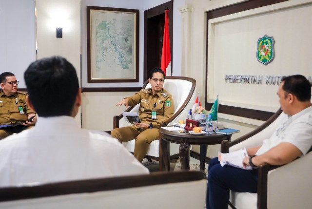 Wali Kota Medan, Rico Tri Putra Bayu Waas, terima audiensi Satker PPS