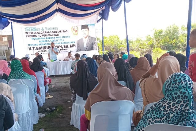 Anggota DPRD Medan Fraksi PAN, T. Bahrumsyah, gelar Sosper VIII TA 2025 di Belawan 1