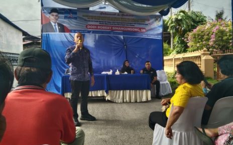Anggota DPRD Medan Fraksi Demokrat, Dodi Robert Simanunsong, gelar Sosper IX di Medan Kota