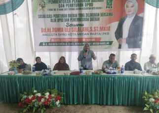 Anggota DPRD Medan Fraksi Hanura-PKB, Roma Uli Silalahi, gelar Sosper IX di Medan Marelan