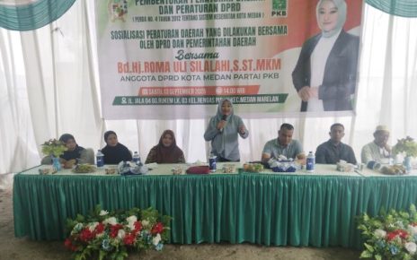 Anggota DPRD Medan Fraksi Hanura-PKB, Roma Uli Silalahi, gelar Sosper IX di Medan Marelan