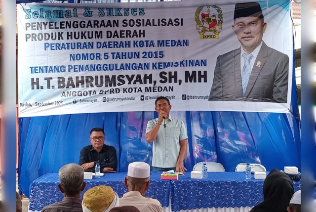 Anggota DPRD Medan Fraksi PAN, T. Bahrumsyah, gelar Sosper IX TA 2025 di Belawan