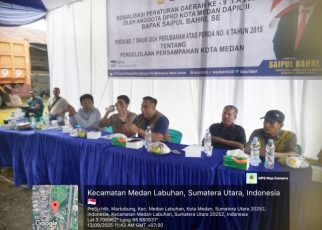 Anggota DPRD Medan Fraksi Partai NasDem, Saipul Bahri, gelar Sosper IX di Medan Labuhan