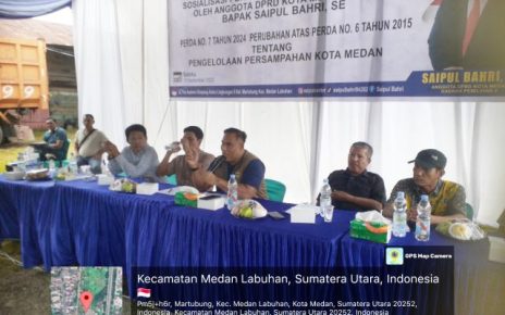 Anggota DPRD Medan Fraksi Partai NasDem, Saipul Bahri, gelar Sosper IX di Medan Labuhan