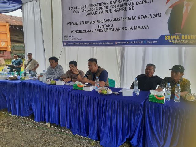 Anggota DPRD Medan Fraksi Partai NasDem, Saipul Bahri, gelar Sosper IX di Medan Labuhan 5