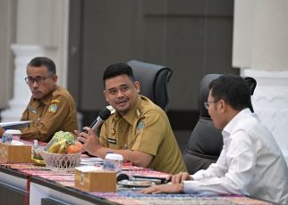 Gubenur Sumut, Bobby Nasution, terima Prakter Kerja Dalam Negeri Sespimti Polri