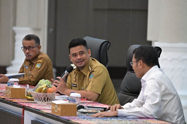 Gubenur Sumut, Bobby Nasution, terima Prakter Kerja Dalam Negeri Sespimti Polri