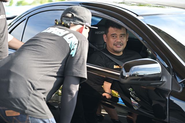 Gubernur Sumut, Bobby Nasution, pada Batle Dragbike