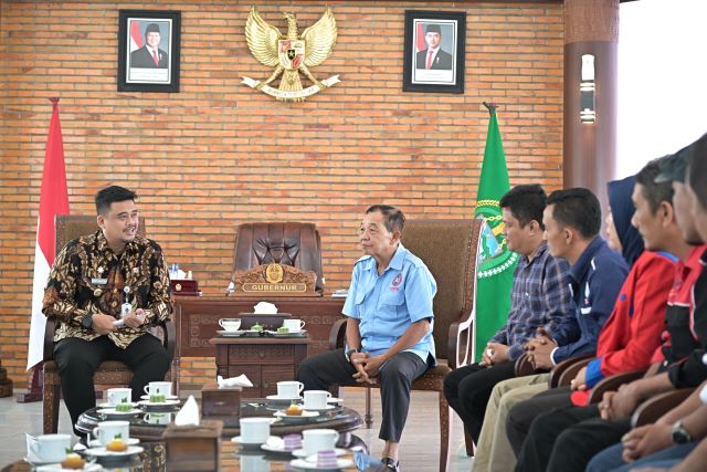 Gubernur Sumut, Bobby Nasution, terima audiensi Serikat Buruh