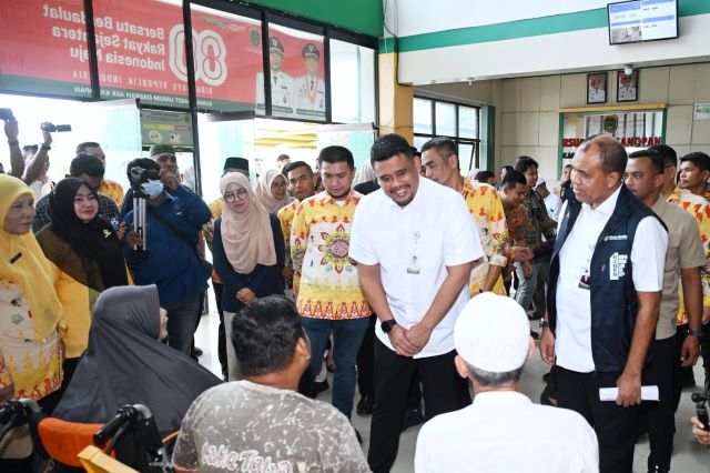 Gubernur Sumut, Bobby Nasution, tinjau RSUD Aek Kanopan, Labuhanbatu Utara