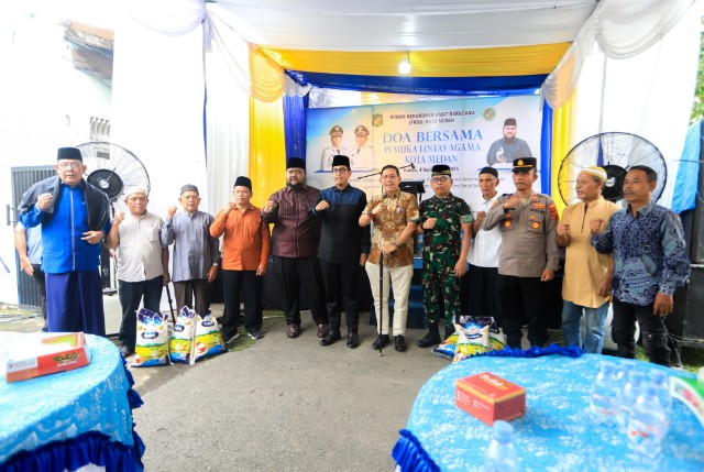 Wali Kota Medan, Rico Tri Putra Bayu Waas, gelar doa bersama lintas agama