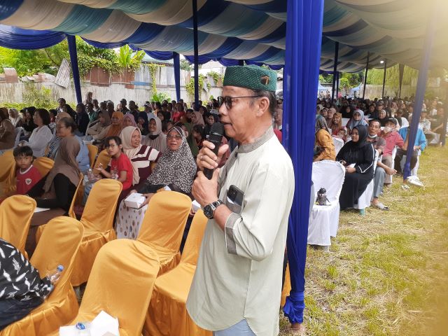 Warga bertanya & memberi saran pada  Sosper IX yang gelar, Saipul Bahri, di Medan Labuhan