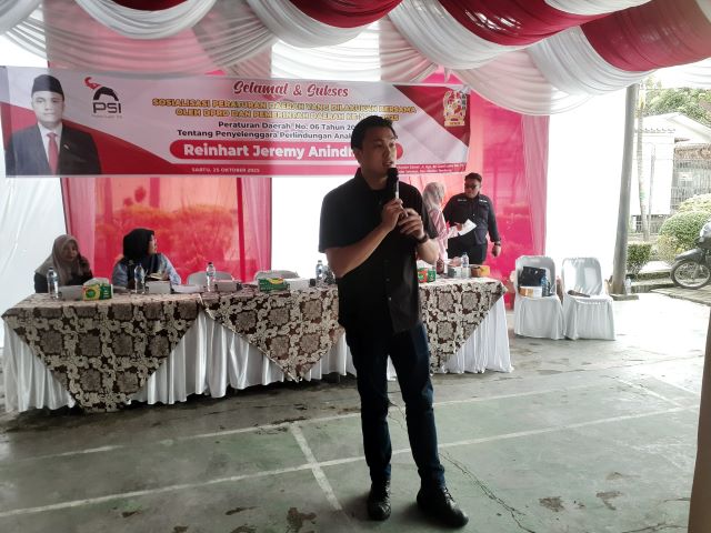Anggota DPRD Medan Fraksi PSI, Reinhart Jeremy Anindhita, gelar Sosper X TA 2025 di Medan Tembung 1