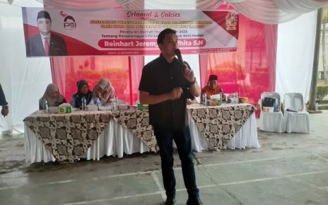 Anggota DPRD Medan Fraksi PSI, Reinhart Jeremy Anindhita, gelar Sosper X TA 2025 di Medan Tembung