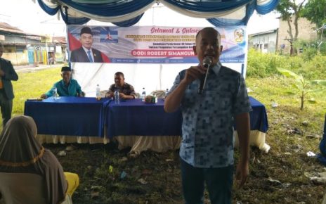 Anggota DPRD Medan Fraksi Partai Demokrat, Dodi Robert Simangunsong, gelar Sosper X TA 2025 di Medan Denai