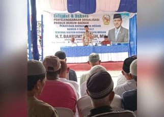Anggota DPRD Medan Fraksi PAN-Perindo, Bahrumsyah, gelar Sosper X TA 2025 di Belawan