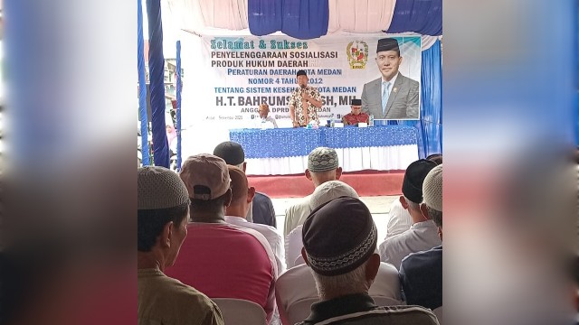 Anggota DPRD Medan Fraksi PAN-Perindo, Bahrumsyah, gelar Sosper X TA 2025 di Belawan