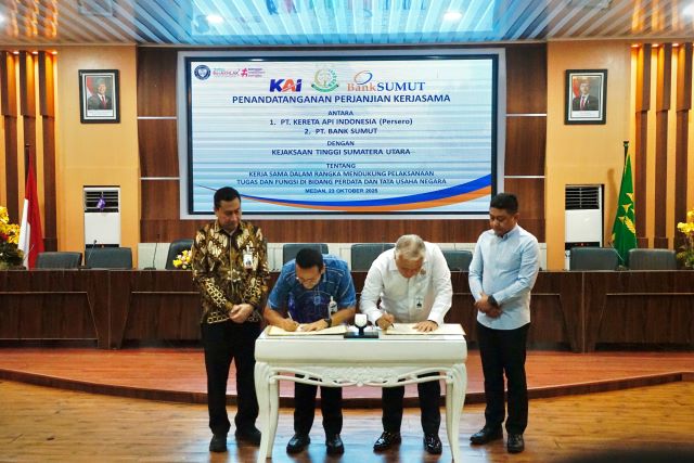 Bank Sumut & Kejatisu tandatangani perjanijan kerja sama perkuat mitigasi hukum