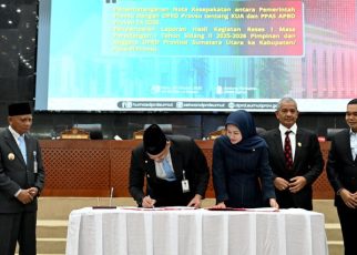 Gubenur Sumut, Bobby Nasution, tandatangani KUA-PPAS R-APBD Sumut 2026