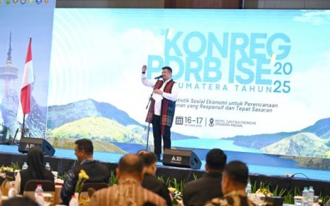 Gubernur Sumut, Bobby Nasution, beri sambutan pada Konreg PDRB-ISE se-Sumatera di MedanGubernur Sumut, Bobby Nasution, beri sambutan pada Konreg PDRB-ISE se-Sumatera di Medan