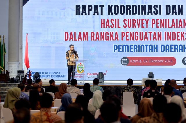 Gubernur Sumut, Bobby Nasution, hadiri Rakor SPI KPK