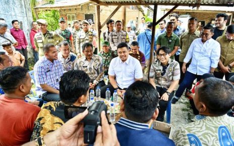 Gubernur Sumut, Bobby Nasution, temui guru di Kutalimbaru